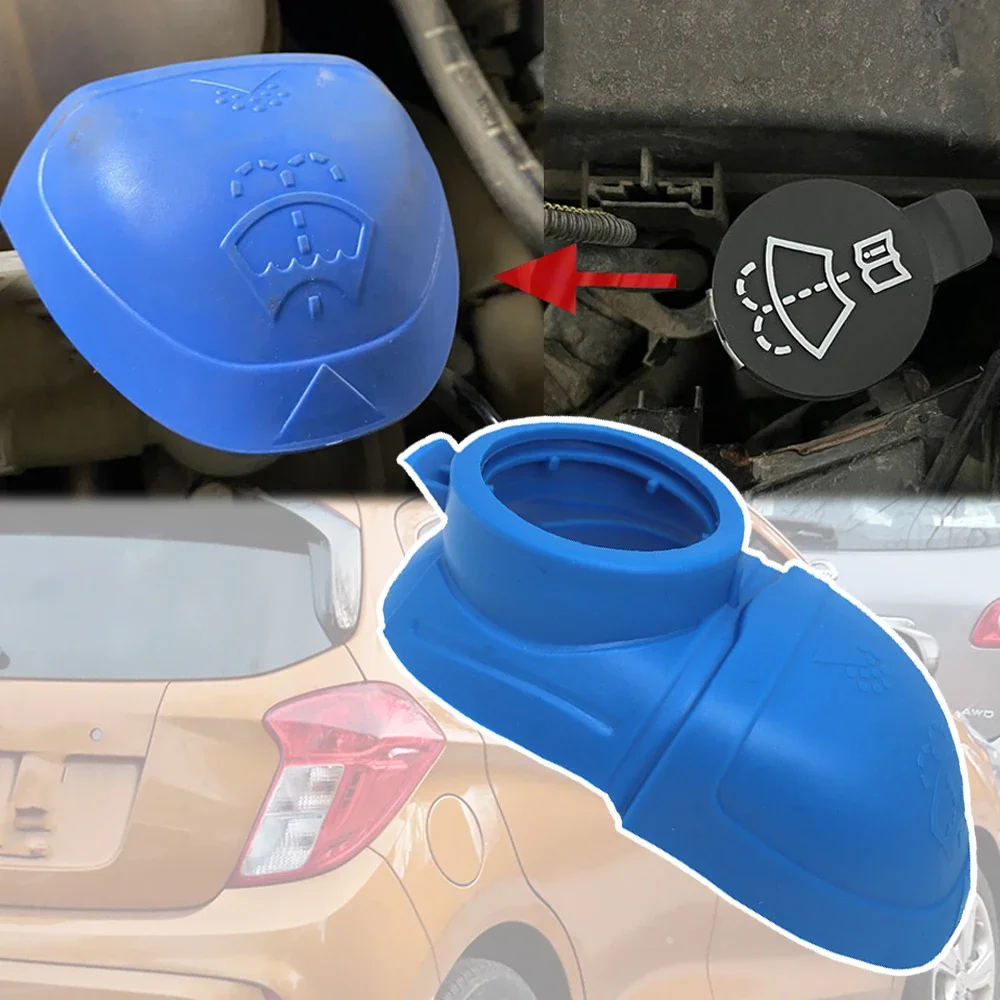 

Car Reservoir Washer Bottle Screen Wiper Wash Funnel Filler Cover For Chevrolet Holden Trax Spark 2020 2019 2018 2017 2016