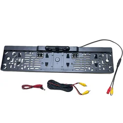 Auto Parktronic EU Car License Plate Frame Rear View Camera HD Night Vision Rear View Camera Reverse Rear Camera With 4 IR Light