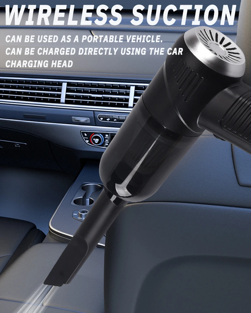 Vacuum Cleaner Small Car Wireless Charging Fully Automatic High Power Powerful Car Vacuum Cleaner Desktop Computuer