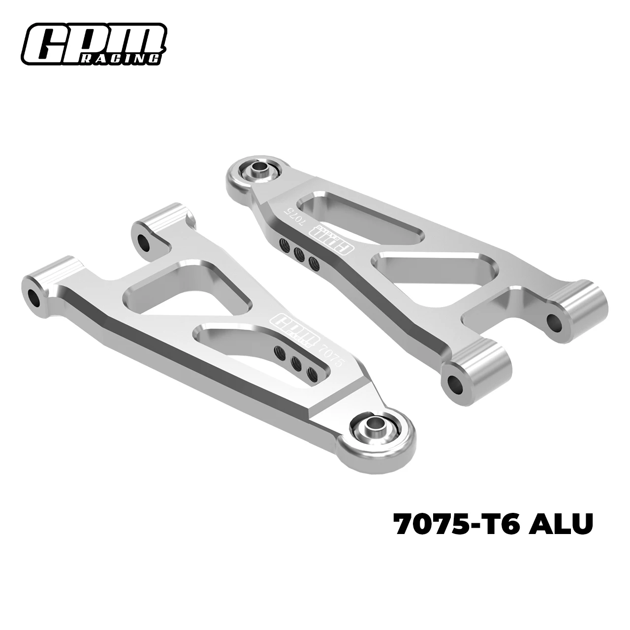 Brazo de suspensión inferior delantero de aleación GPM 7075 para ARRMA 1/14 Mojave Grom 1/12 Nascar