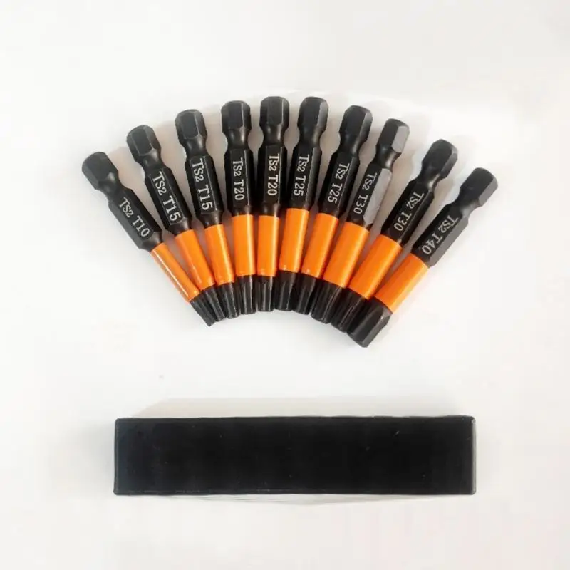 Y1UD 10pcs S2Steel Star bit 100mm hoặc 50mm Bit tuốc nơ vít từ tính dài để sửa chữa và bảo trì hộ gia đình