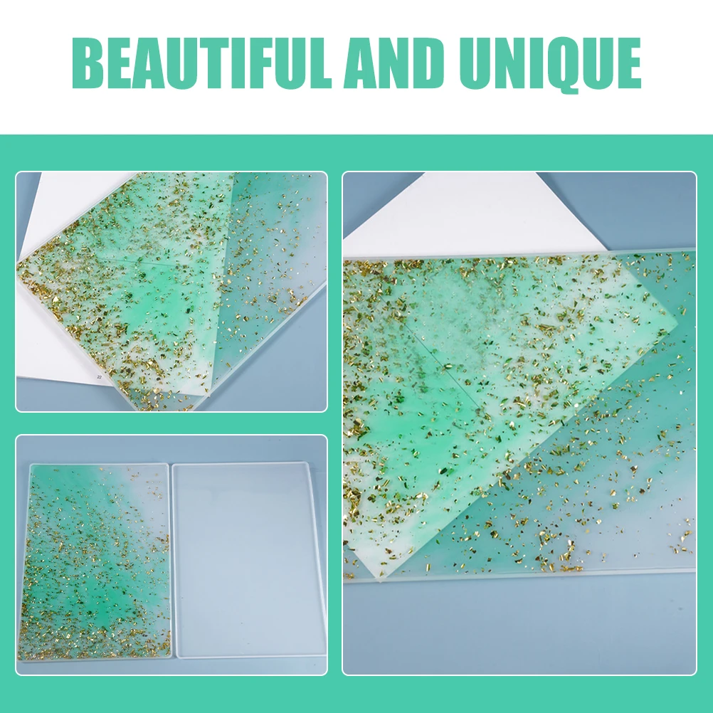 

Хрустальная подставка для столовых приборов из эпоксидной смолы, силиконовая форма для DIY, коврик для стола, доска для письма, декоративный коврик, многоразовый