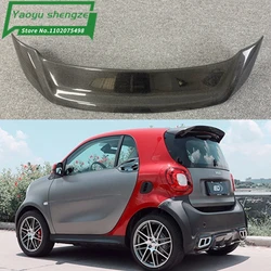 Carbon Fiber Exterior Rear Spoiler Tail Trunk Boot Wing Decoration for Merced-Benz Smart Fortwo Fourfour 453 Spoiler 2015-2018