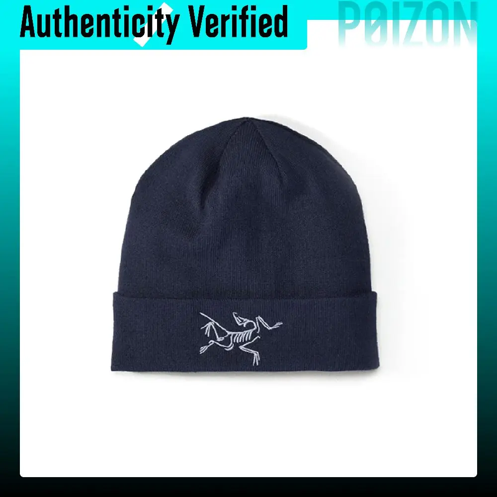 Arc'teryx Embroidery Print Recycled Polyester Beanies Unisex Blue Black X000007562-BlackSapphire