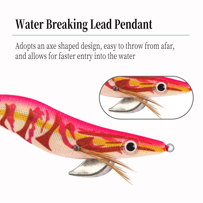 FSDZSO NEW Luminous Floating Squid Jig 19g 130mm Eging Fishing Squid Lure Artificial Bait for Fishing Squid Octopus