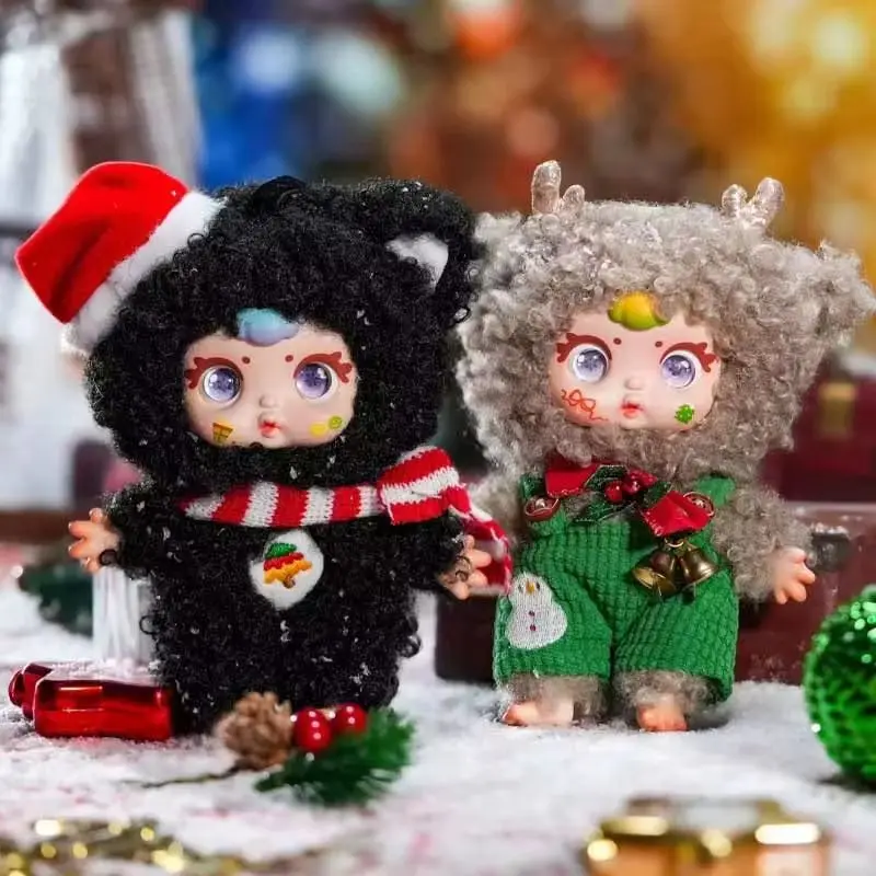 

Mm Milk Candy Рождественская серия Виниловая плюшевая слепая коробка Милая кукла Модная игрушка Сумка Подвеска Брелок Таинственная коробка Девушка-сюрприз Подарок