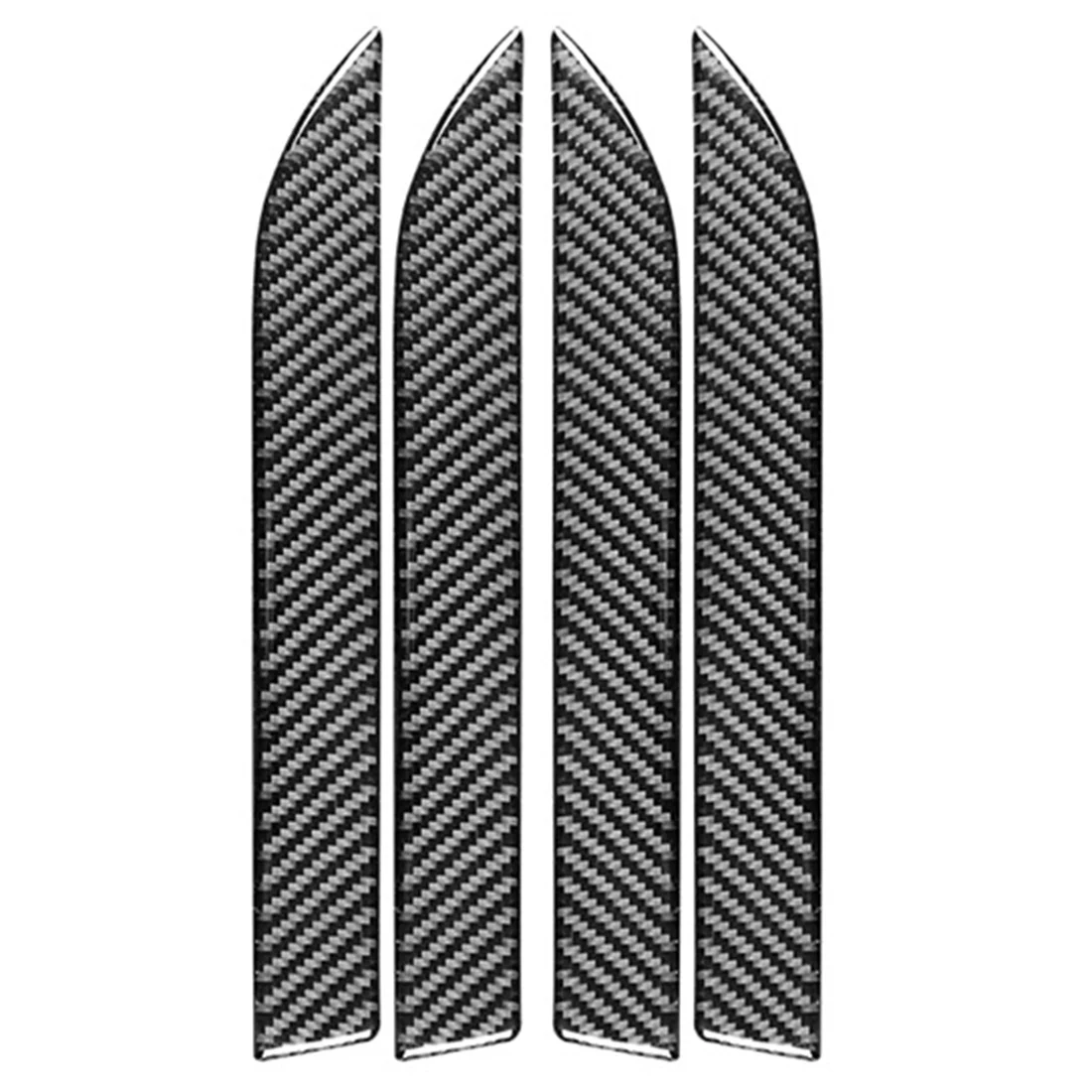Fibra de Carbono Exterior Porta Handle Tampa do Painel Guarnição Adesivo do Carro Acessórios de Decoração para Tesla Modelo x 20142023