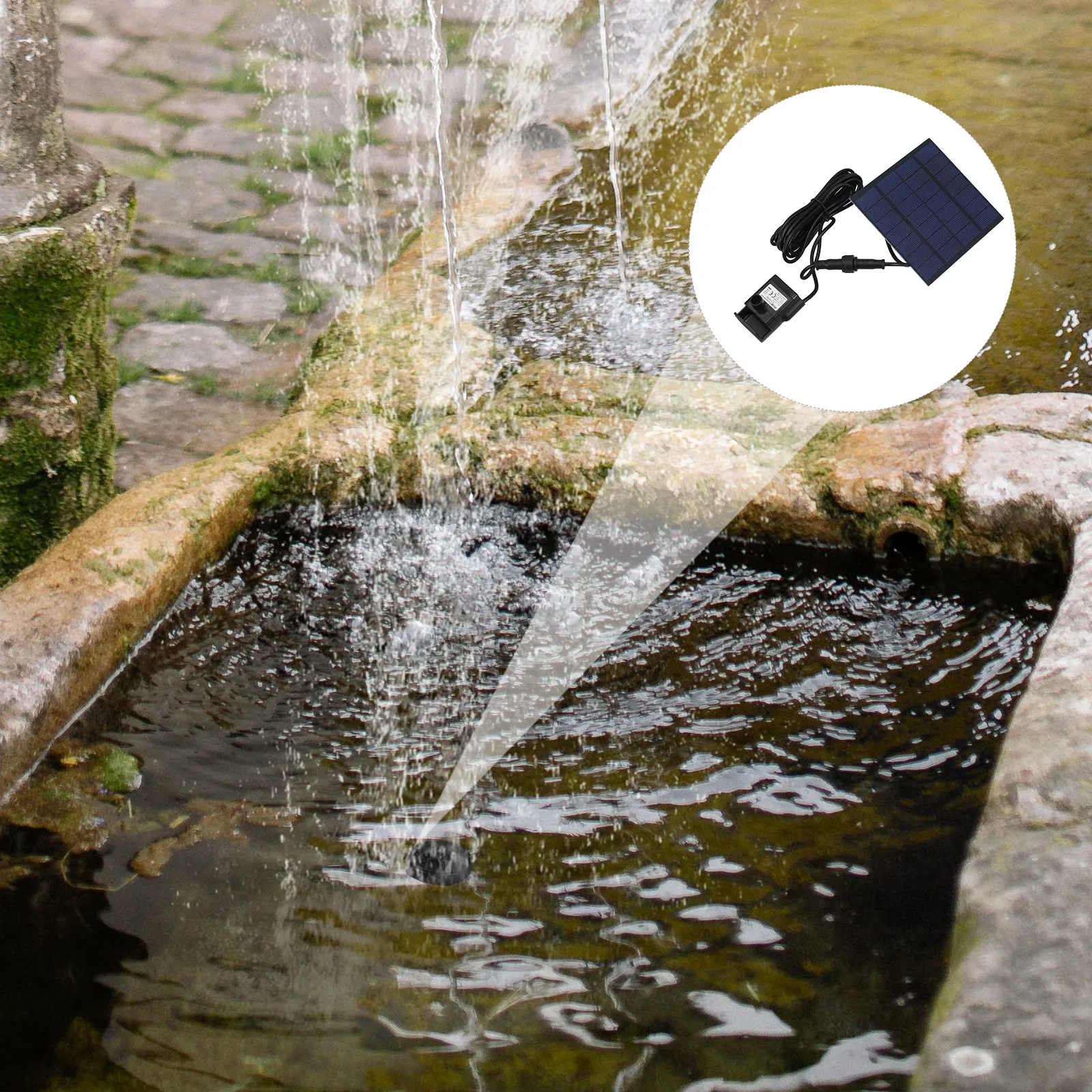 

Solar Powered Water Outdoor Floating Fountain Garden Bird Bath Pond Mini For Fish Tank Small Pond Circulation Energy Saving