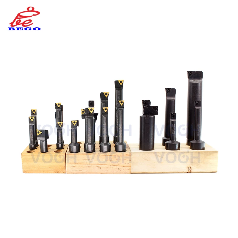 12mm-5PCS 12mm-9PCS 18mm-7PCS 18mm-12PCS Boring Cutter Set Boring Head Boring Hole Tool Holder For TCMT110204 TCMT090204 Insert