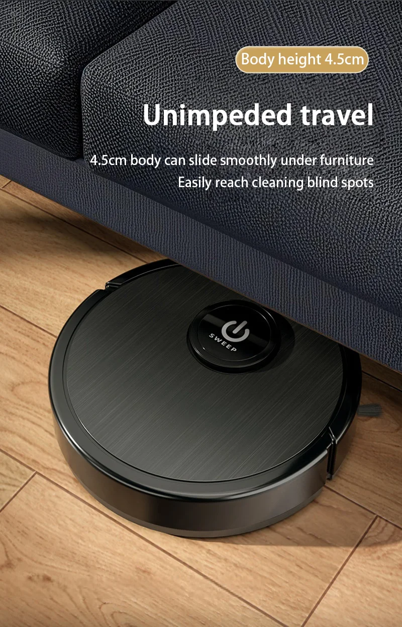 Lenovo 3-in-1 Intelligenter Roboter-Staubsauger 6000Pa Starke Saugkraft Wischfunktion Automatisches Aufladen Lasernavigation Tierhaare Hartböden – Detail 7