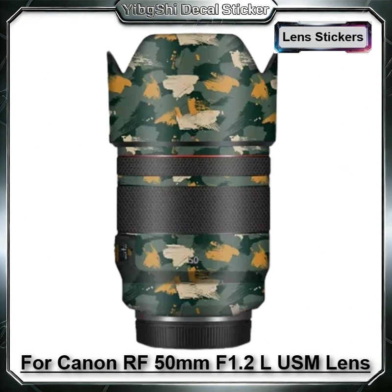 For Canon RF 50mm F1.2 L USM Lens Sticker Vinyl Wrap Film Lens Body Protective Sticker Protector Coat RF50/F1.2 F/1.2