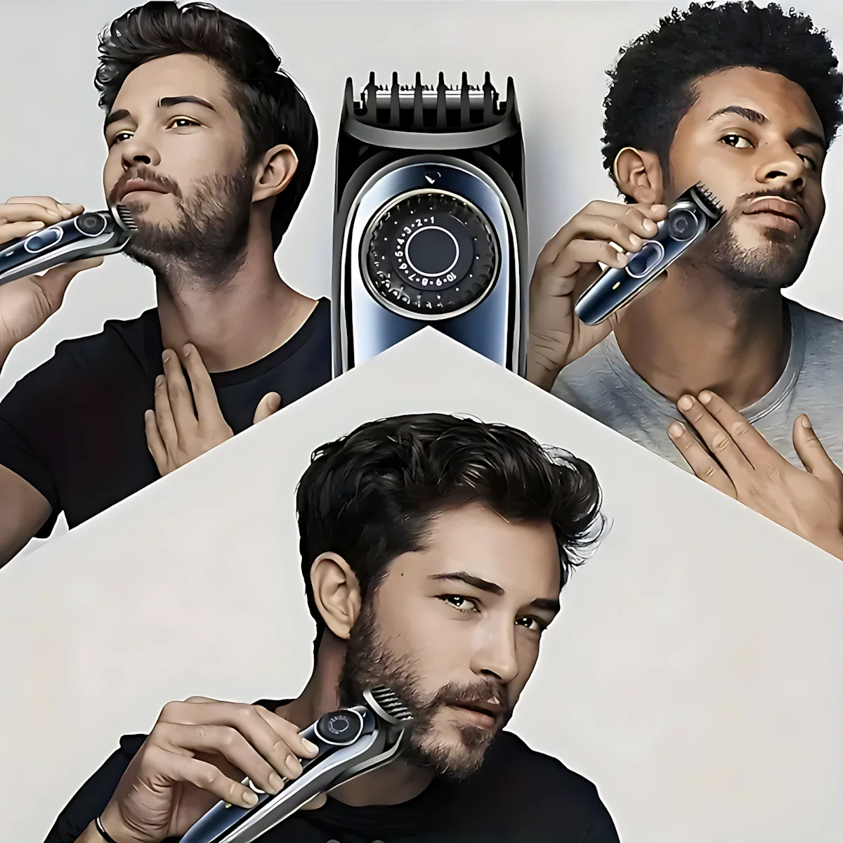 

Man Clipper and Trimmer Kit,10Speed Adjustable,Cordless,Beard T Contour Hairdressing Beauty Kit,Protective Cover,Lithium Battery