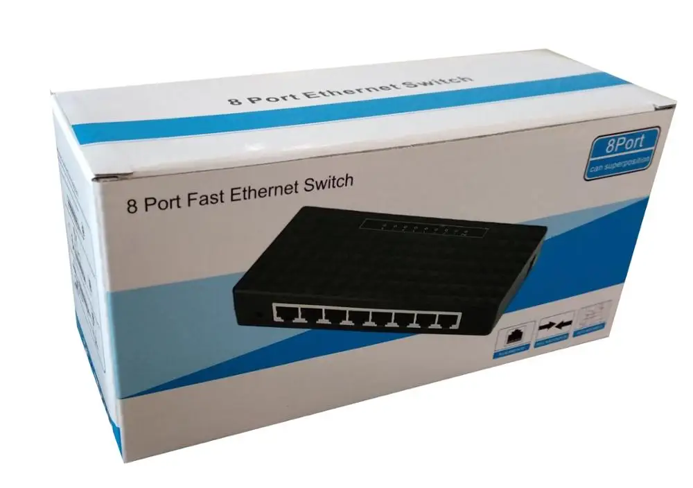 Chipset RTL8370N dan Gigabit 8 Port Gigabit Ethernet Switch Ethernet Switch 8 Port Harga Terendah