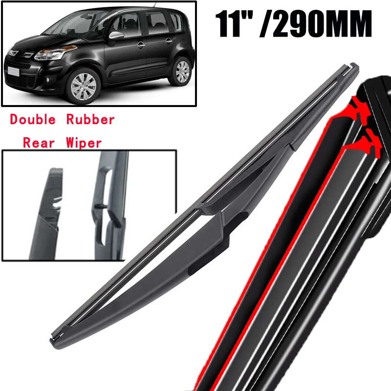 

Car Wiper 11" Rear Wiper Blade For Citroen C3 Picasso 2009 - 2017 Windshield Windscreen Clean Tailgate Window Car Rain Brush