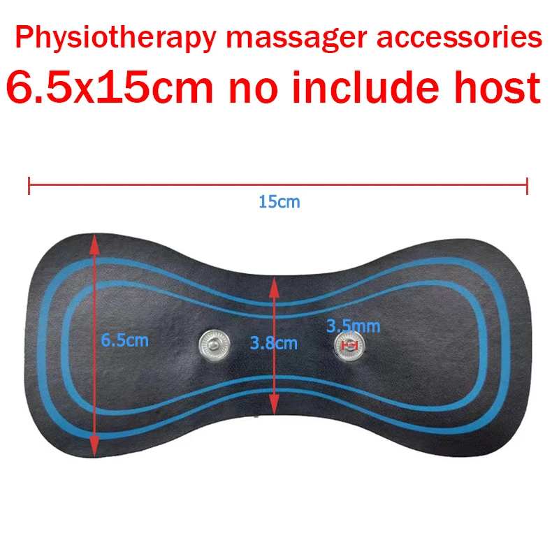 Dual Channel Massager Machine Back Neck Electrode Massage Machine Muscle Fitness Relaxing 8 Modes Electrode Patch Accessories