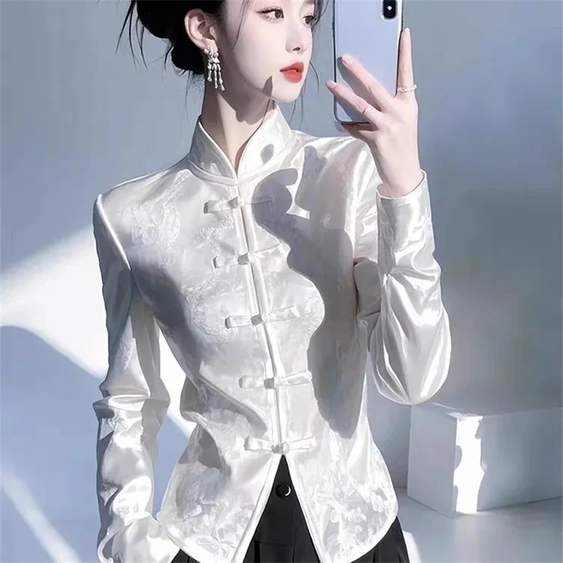 

Long Sleeved Shirt Unique And Special With A Button Down New Chinese Style