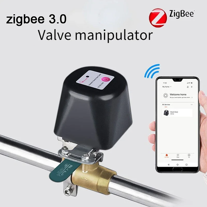 

Zigbee клапанный манипулятор, соединительный водяной переключатель Wifi 3,0 умный дом smartlife