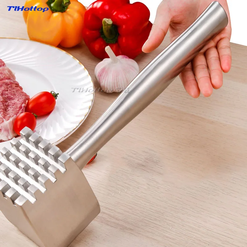 304 Stainless Steel Hammer Meat Mallet Tenderizer Steak Beef Pork Chicken Hammer Kitchen Tool