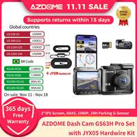 AZDOME Dash Cam GS63H Pro Set with JYX05 Hardwire Kit 4K 1080P Built-in GPS WIFI Car DVR 24H Parking Monitor Dual Car Camera