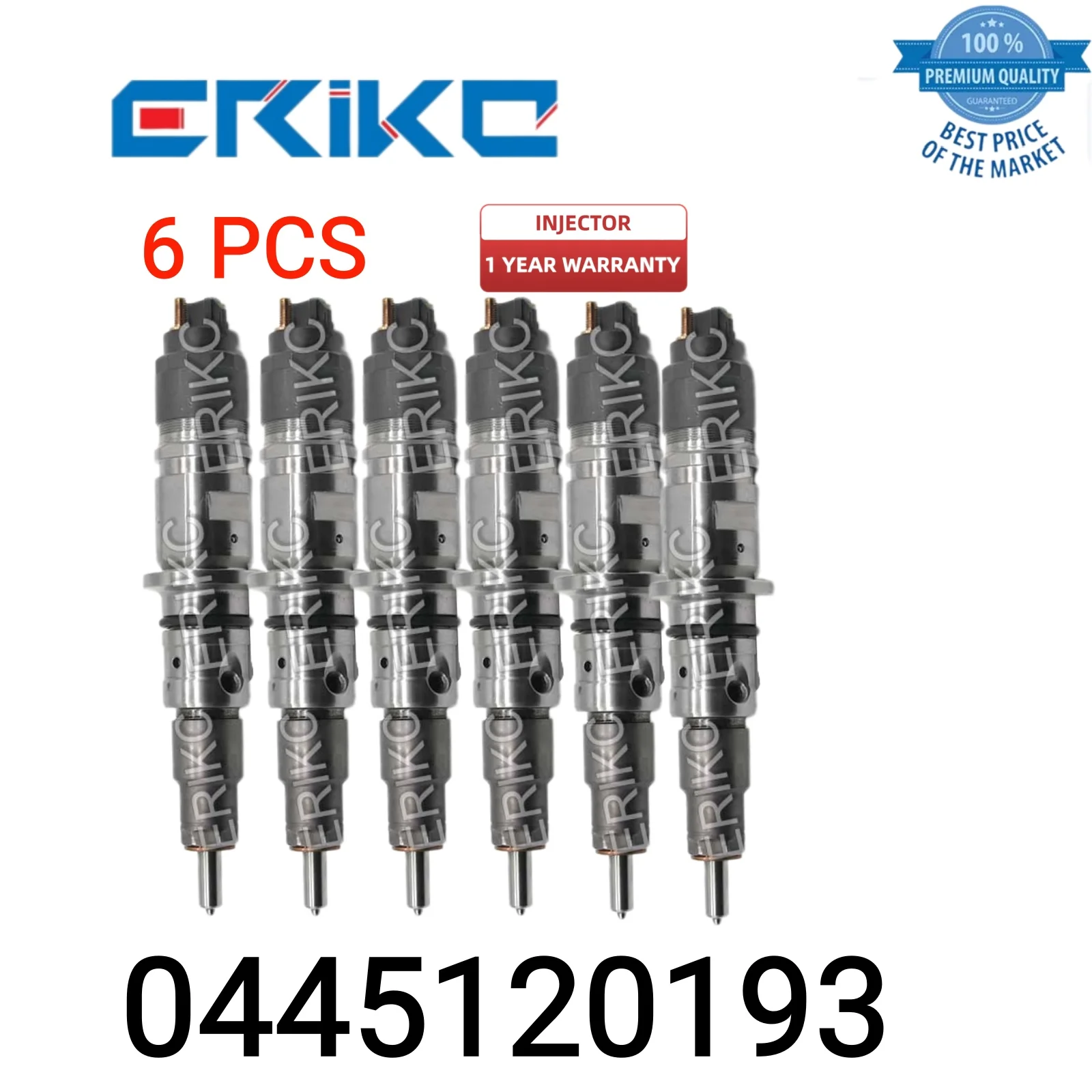 

6 PCS 0445120193 Injector Part Nozzle 0 445 120 193 Common Rail Injector 0445 120 193 Original Oil Injector Common Rail Injector