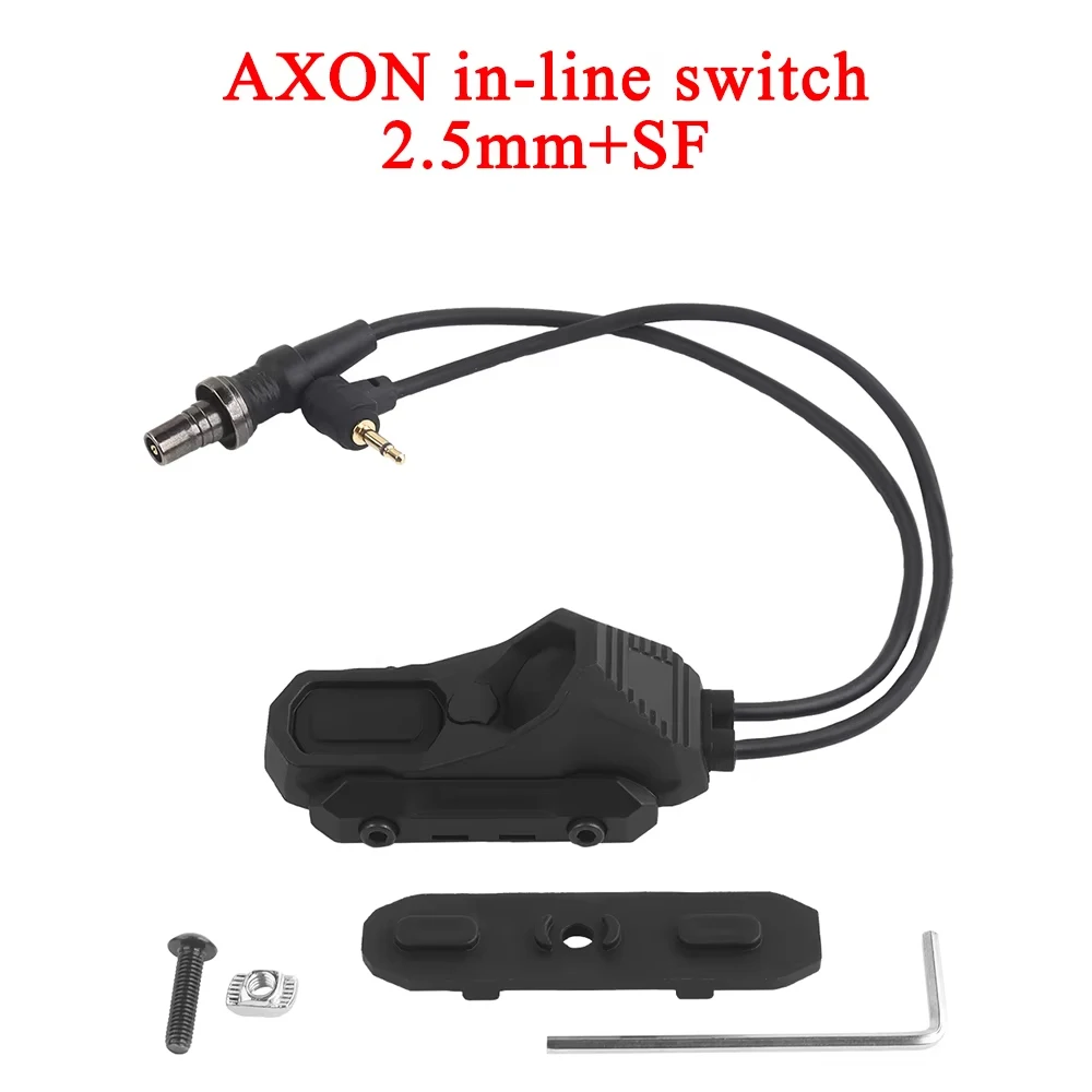 Taktischer AXON Drahtschalter 2.5/3.5 SF Fernbedienung Inline-Doppelfunktions-Druckschalter NG Taschenlampen-Picatinny-Schienen-Portabler Knopf – Detail 3