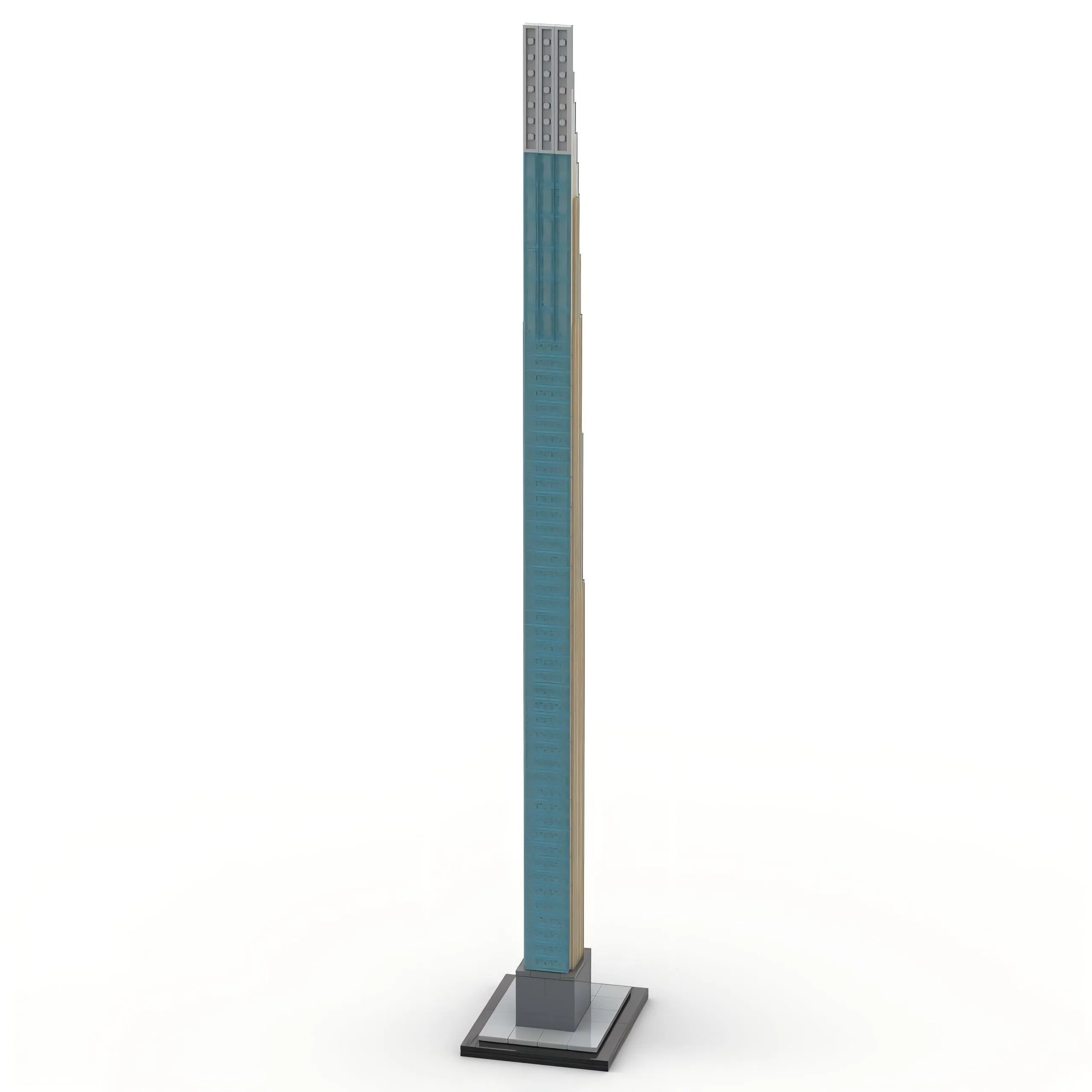 634 قطعة MOC 111 West 57th Street Steinway Tower)1:800 نموذج مقياس العالم أطول ناطحة السحاب مجموعة مكعبات البناء | #3