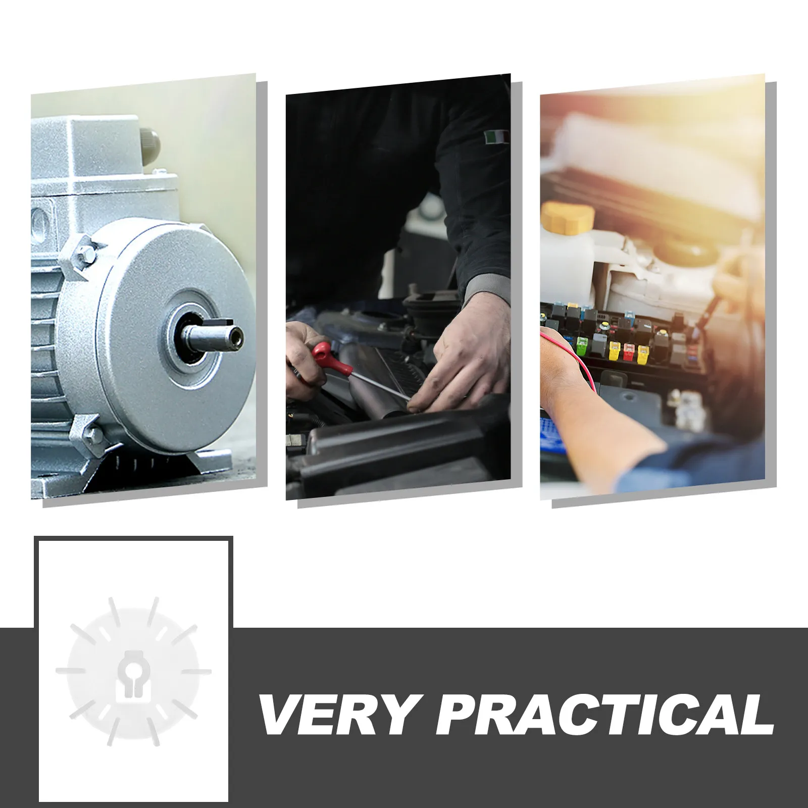 Motor Cooling Fan Blade Plastic Replacement Adjustable Bore Design Easy Installation