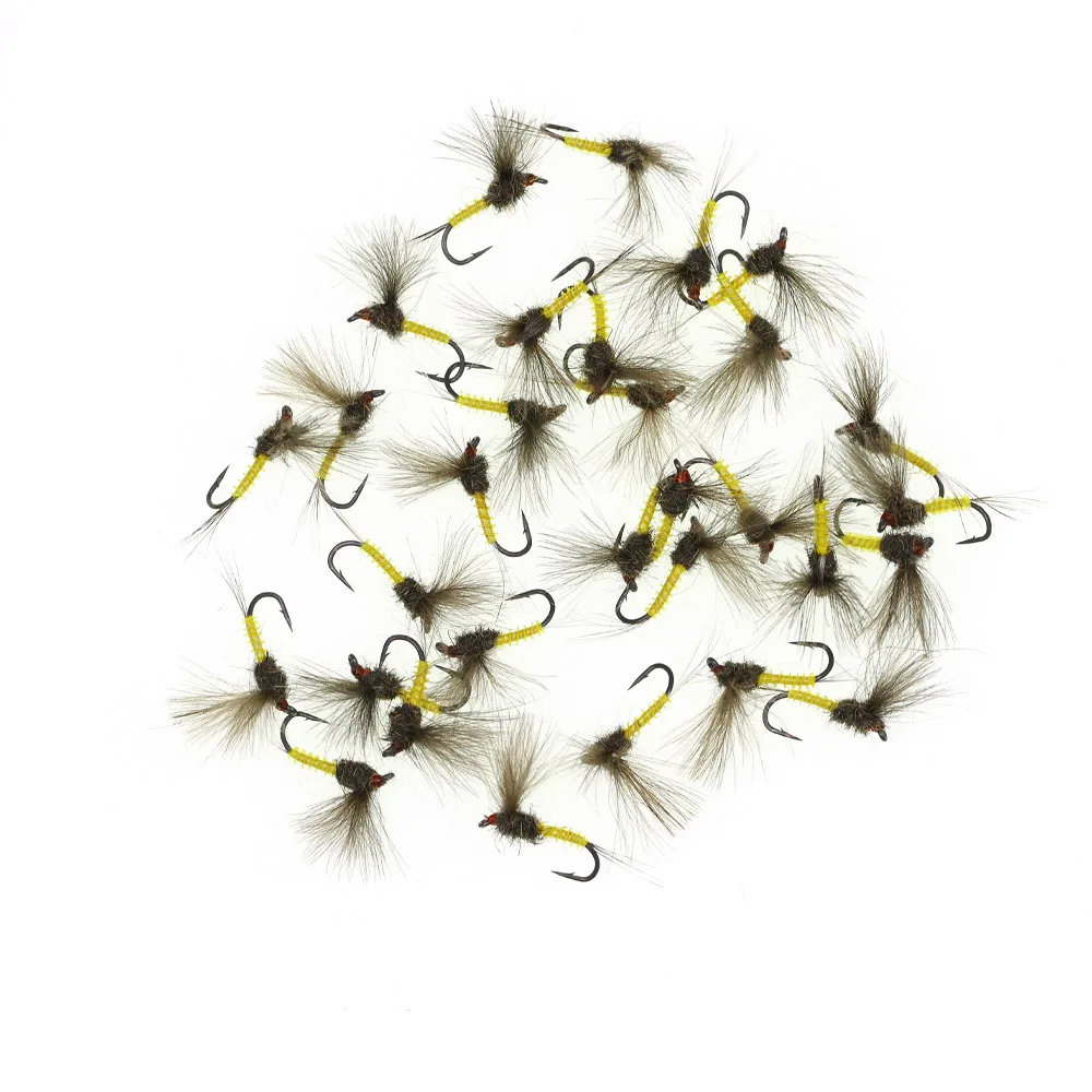 ICERIO 6 قطعة CDC الجناح Mayfly الجافة يطير المظلة الجافة يطير الاصطناعي Emerger الحشرات الطعم لسمك السلمون المرقط Grayling الصيد إغراء # 16 شائكة #4