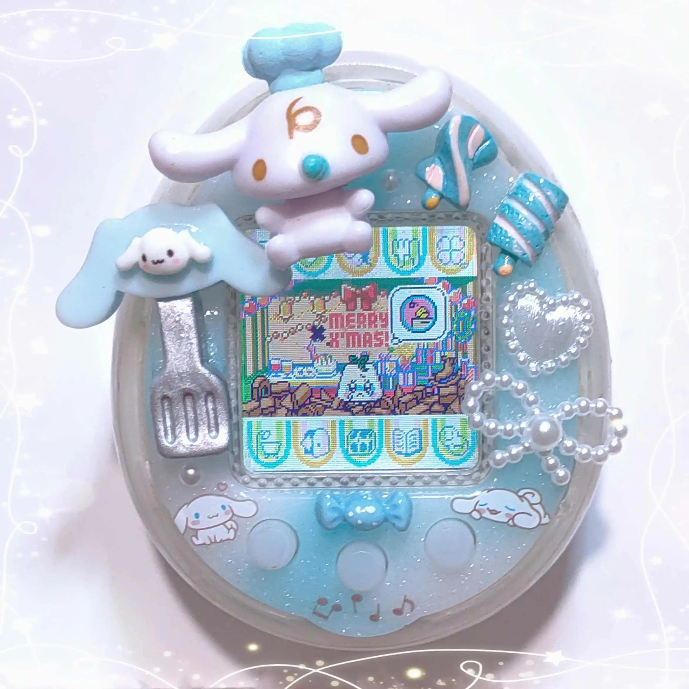 سانريو ميلودي الإلكترونية الحيوانات الأليفة الغطاء الواقي الغار الكلب الديكور تماغوتشي 4u/4u + سلسلة لوحة ل غطاء للحماية هدية