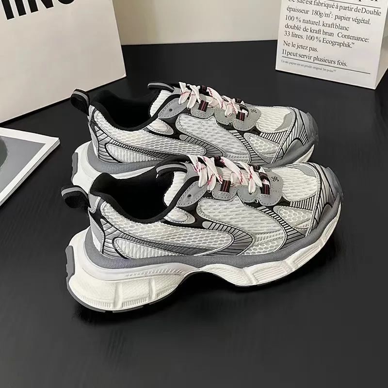 

Новинка весна-лето 2024 Папины Парижа увеличенная платформа в винтажном стиле на шнуровке Модные мужские и женские