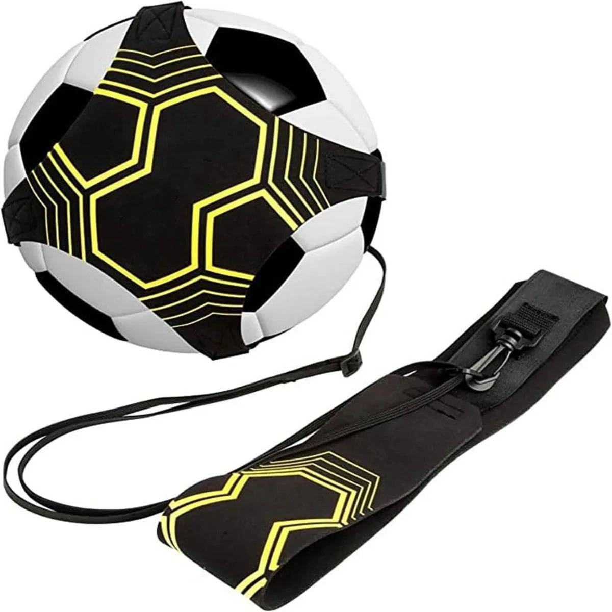 Spinning Ball with Football and Volleyball Training, Enhanced Kick Assistance Tool, Adjustable Waistband Elastic Rope Accessory