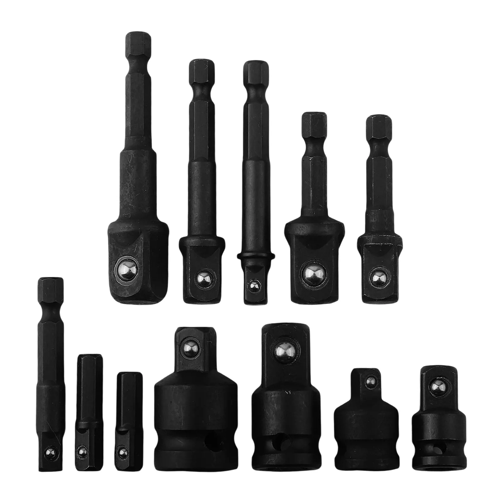 For Ratchet Handles 12pcs Adapter Kit Drill Socket Adapter DIY Projects 1 2 Inch 12pcs Drill Socket Adapter Set