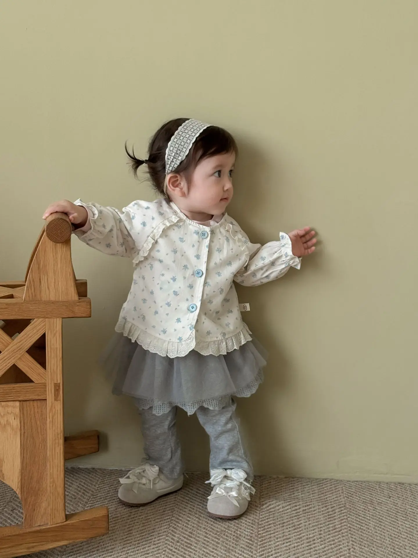 

Toddler Girl Cotton Outfits 0 - 5Y Floral Printed Ruffle Cardigan Clothes Jeans Casual Pants Cute Embroidered Denim Autumn Wear