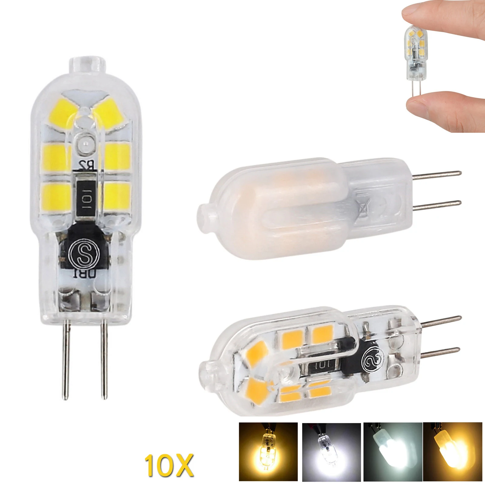 

10X 3W G4 LED Corn Light Bulbs replacement Chandelier Decorative Spotlight Lighting Degree 3000K lamps Night Mini 220V Low SMD