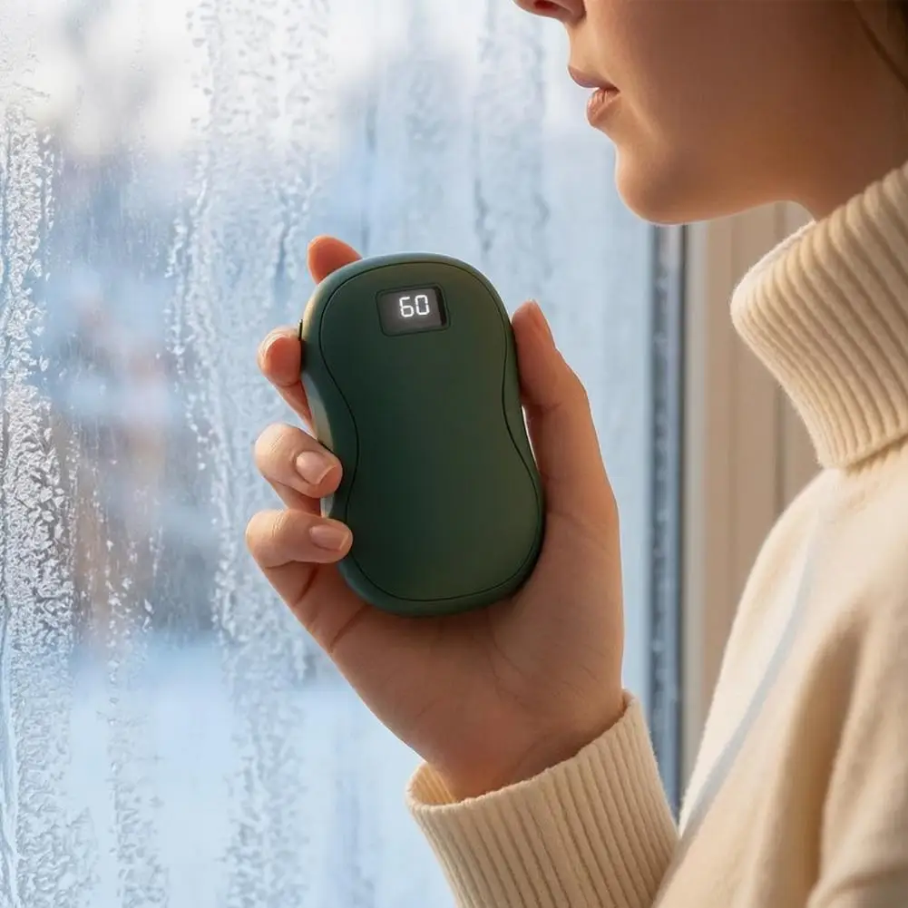 Long Lasting Battery Warmer Magnetic Split Mini Handwarmer Usb Rechargeable Electric Glove Heater Portable for Winter - view 2