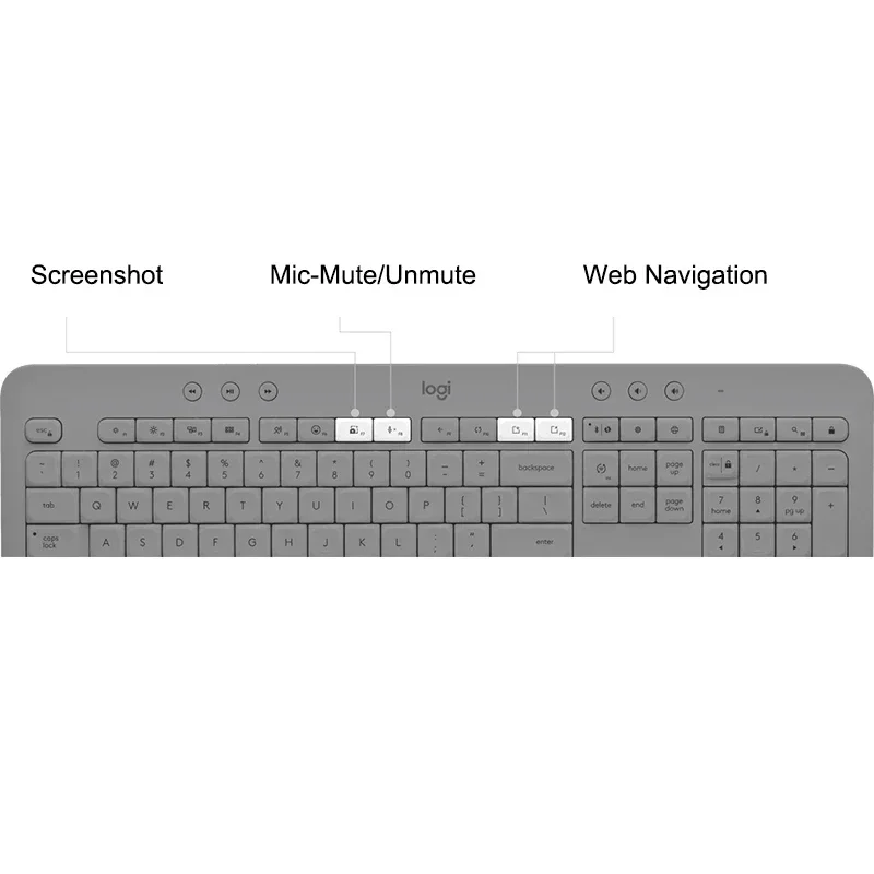 Originele Logitech Signature K650 Teclado Sem Fio |   Conforto full-size |   Bluetooth & Logi Bolt USB |   Receptor Inclusief PC-laptop