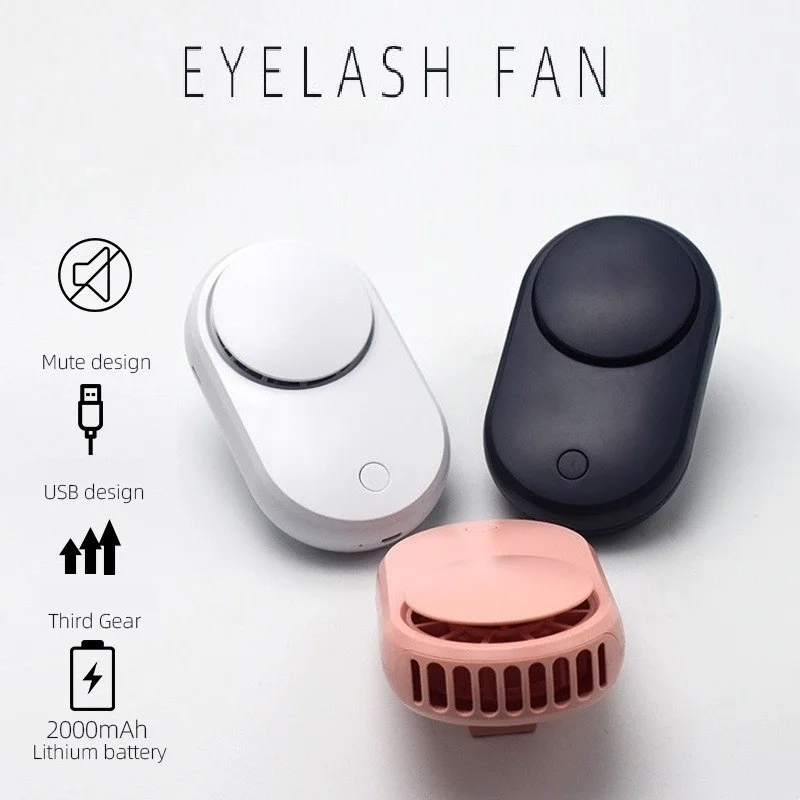 Portable USB Eyelash Fan Eyelash Extension Dryer Air Conditioning Blower Lashes Glue Mascara Fast Dry Grafted Eyelashes Dryer