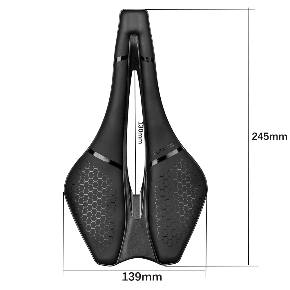 2024 Ultra Light 125G Road Bike Saddle Carbon Rails MTB Saddle 245*139mm Bicycle Parts