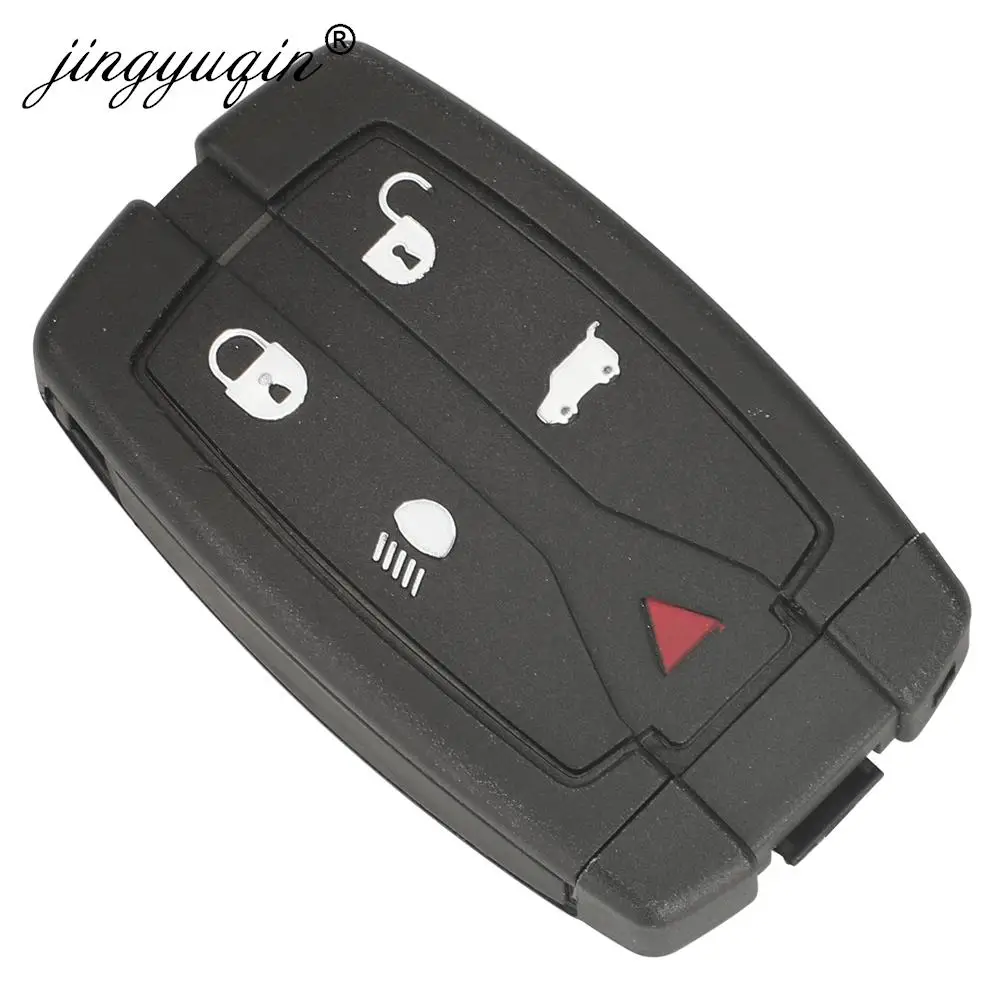 jingyuqin 5Button Car Key Shell For Land Rover Freelander 2 2006 - 2012 Uncut Blade Auto Parts Replacement Remote Smart FOB Case