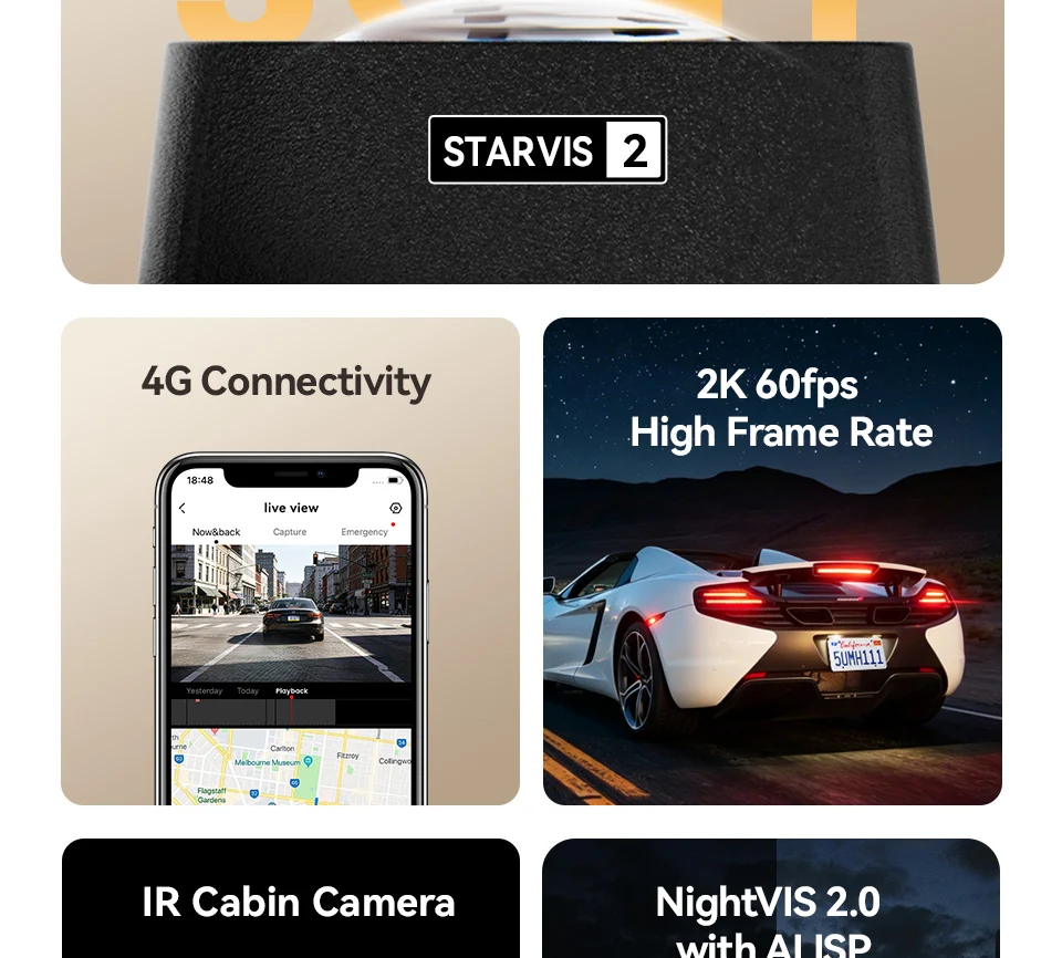【New】DDPAI Z60Master Dual Dash Cam 4K+2K 2/3 Channel Front and Rear HDR Night Vision WiFi6 GPS ADAS Dash Camera DVR Car Dashcam