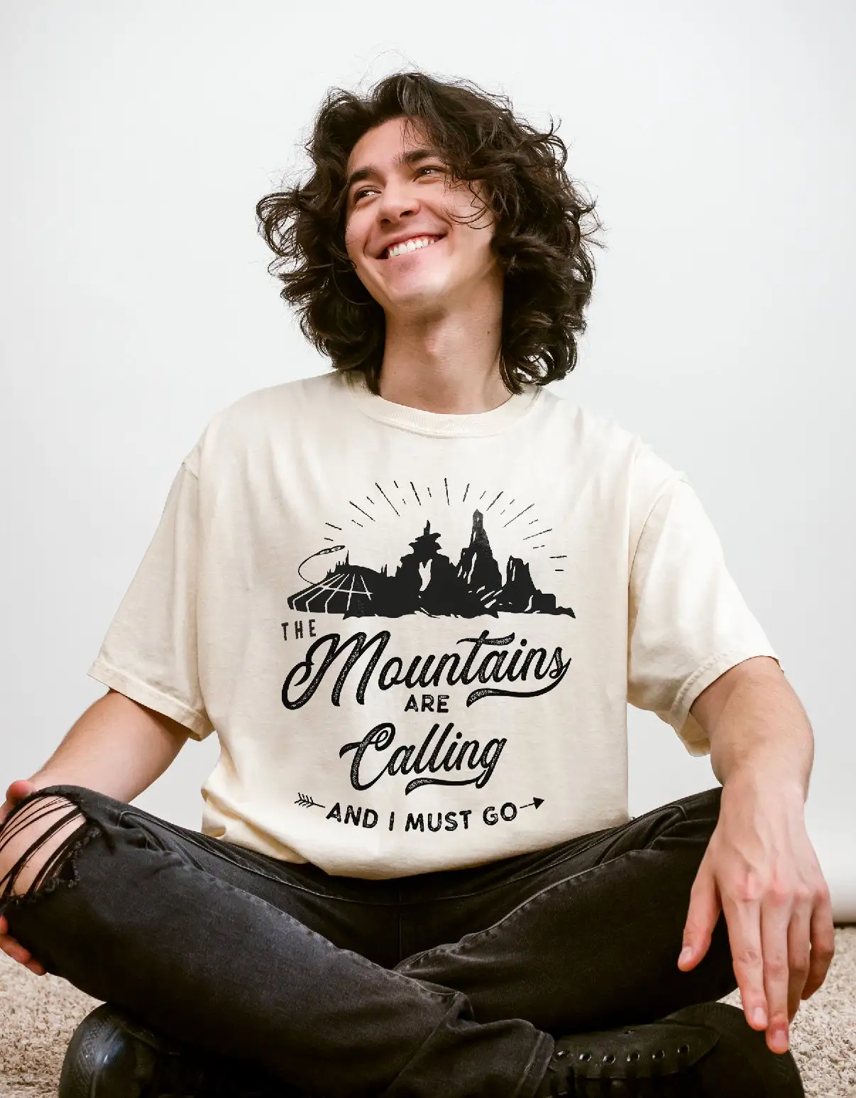 

The Mountains Are Calling Comfort Colors Garment Dyed T Shirt