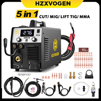 Hzxvogen 5 In 1 Plasma Cutter Welders Digital Screen 220V Cut/MMA/Gas/Non-gas Mig/Lift TIG Inverter Welding Machine 1/5 Kg Wire