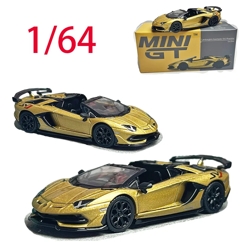 

TSM MINI GT литой под давлением масштаб 1/64 Lamborghini, модель автомобиля из сплава Lamborghini SVJ Aventador, игровые транспортные средства, игрушки для мальчиков, оригинальная коробка
