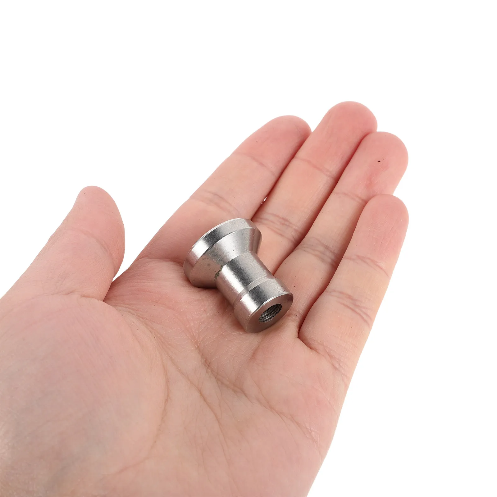 2Pcs Stainless Steel Fireplace Pull Knob Heavy Duty Threaded Handle Replacement for Shower Doors Kitchen Cabinets Bathroom and