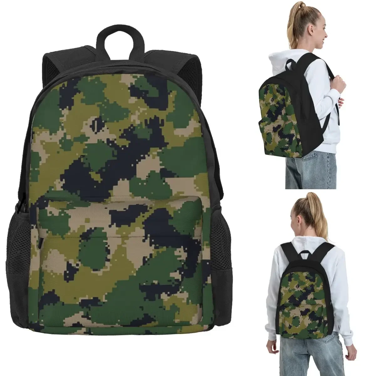 Splintertarn German WW2 Camouflage Army Military Camo Backpack Hot Sale Daypack Large Capacity Boys Girls BookBag for Men Women