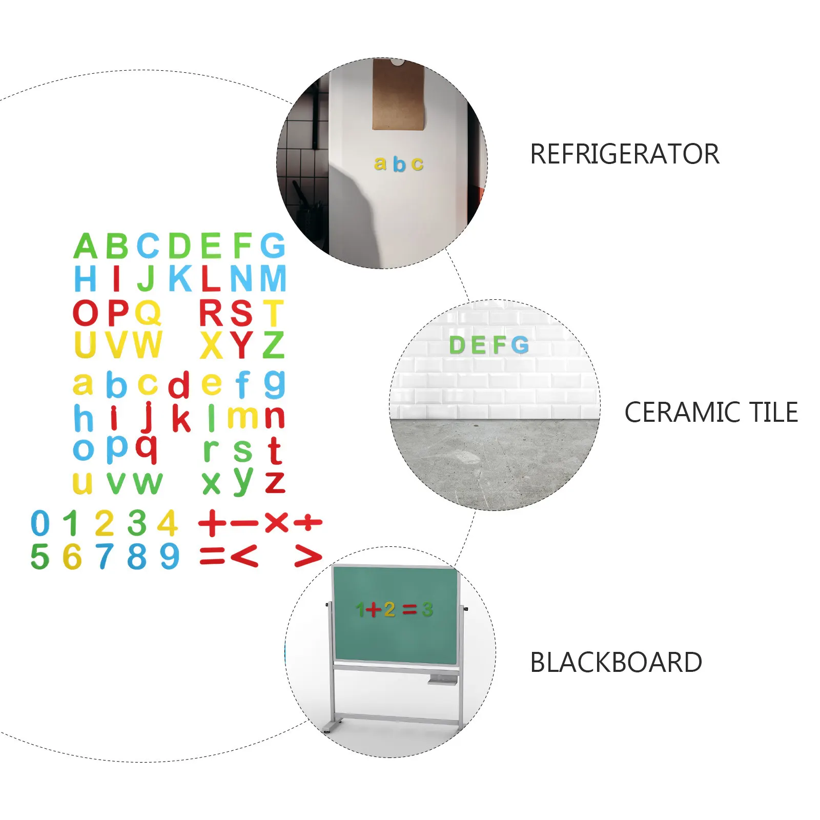 

Набор магнитных букв для холодильника: прочный, безопасный, развивающий комплект для изучения алфавита (от А до Я) для детей, для использования на белых досках