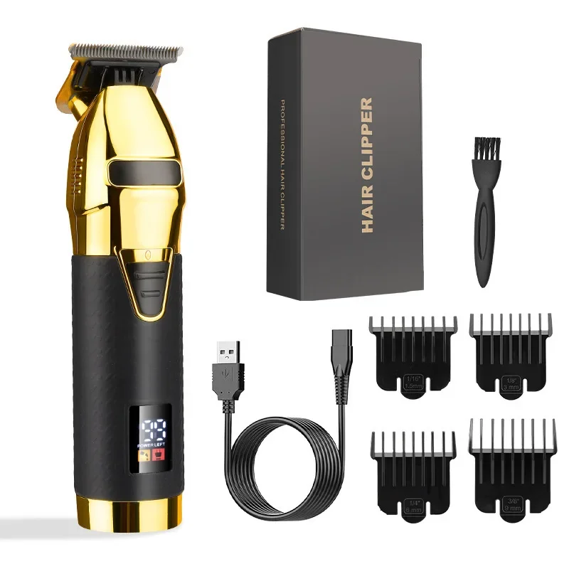 WAIKIL Universal Rechargeable Men's Barber Precision Trimming Electric Pusher Long Range Portable Strong Trimmer