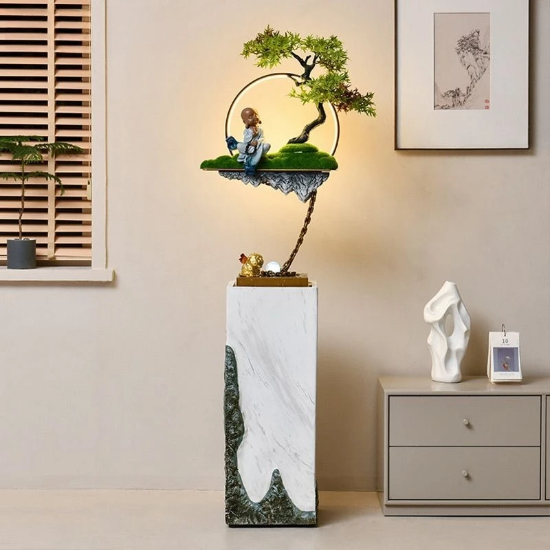 

Zen flowing water ornament floor-to-ceiling home decoration fountain tea room landscape