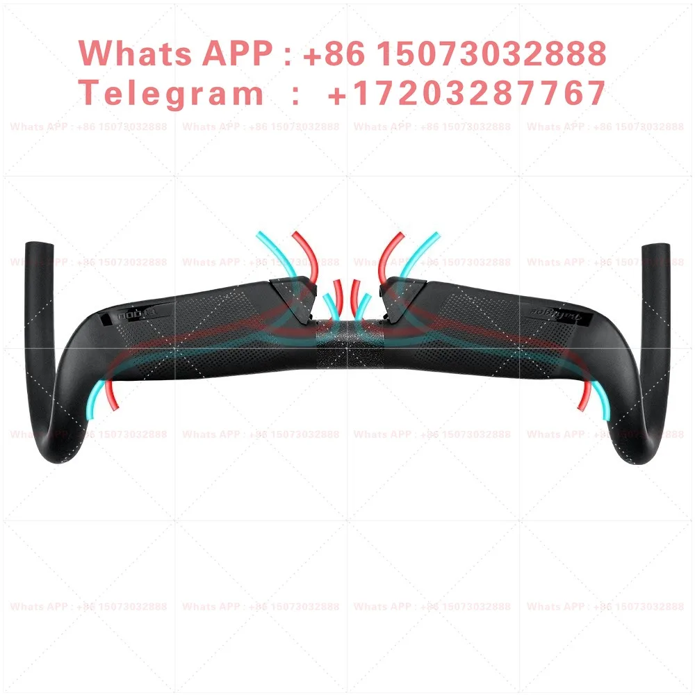 Full carbon fiber 13 degree bend handle melon car road bike dead fly field handlebar full internal wiring