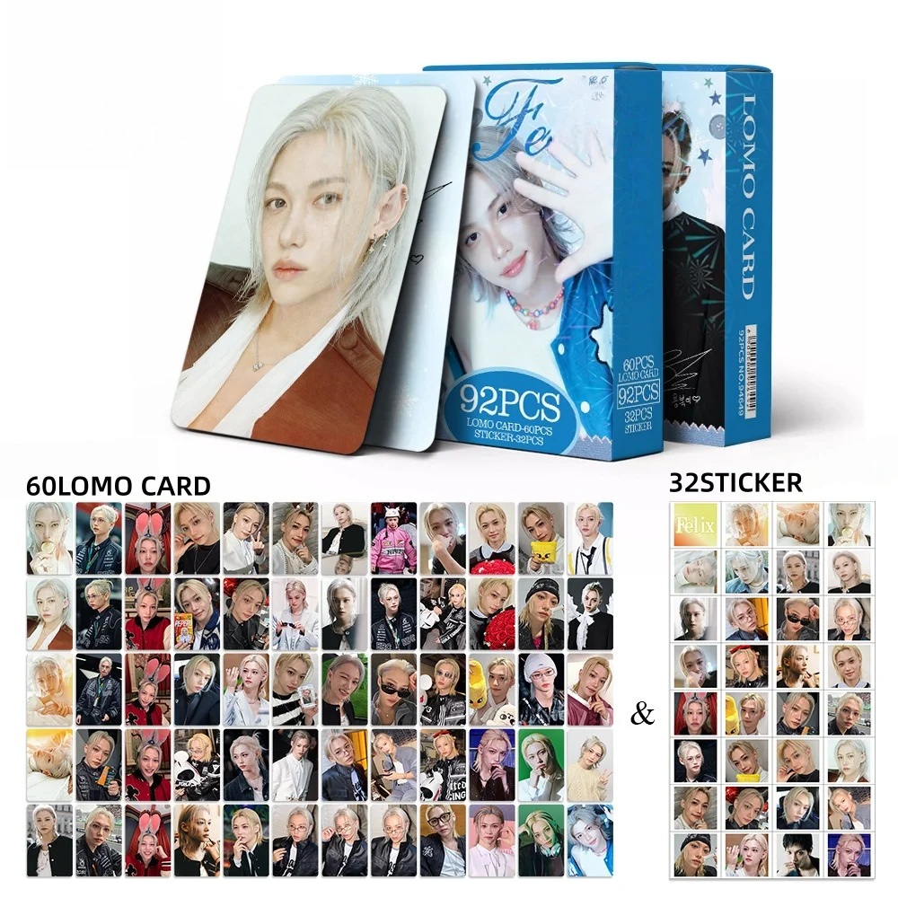 92pcs Photo Small card New Album Boy Group Sticker New FELI Card LOMO Card High-Definition Photo Collectible Cards Fans Gifts view 3